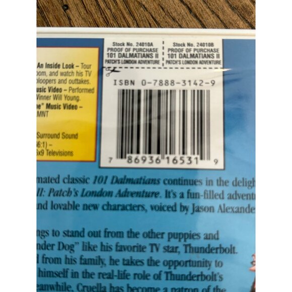 101 Dalmatians II Patch's London Adventure 2002 Disney DVD Kids Movie Pre-Owned - Picture 3 of 4